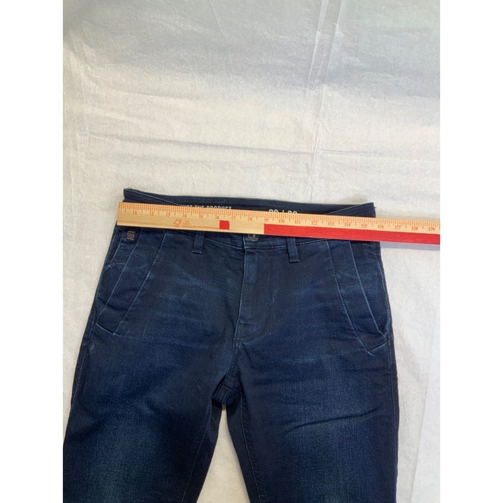 G-Star Raw Basic Blue Straight Stretch Men's Blue Denim Jeans W29 L32 - Picture 12 of 14